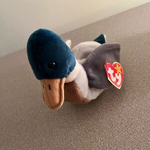 Ty Beanie Baby Jake The Mallard Drake Duck 1997 w/98 Rare Red Stamp‎ Tag Errors